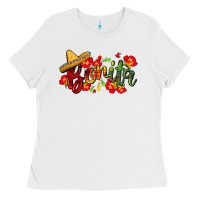 White Bonita Ladies Tee - FaDigitalArtStudio