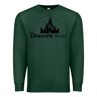 Sports Green desantis world anti woke corporation political t shirt Premium Sweatshirt - baoMotion