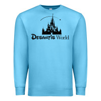 Ocean Blue desantis world anti woke corporation political t shirt Premium Sweatshirt - baoMotion