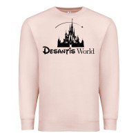 Pale Pink desantis world anti woke corporation political t shirt Premium Sweatshirt - baoMotion