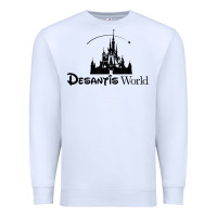 White desantis world anti woke corporation political t shirt Premium Sweatshirt - baoMotion