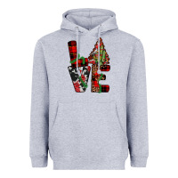 Heather Grey christmas love Heavyweight Hoodie - JahusDesignShop