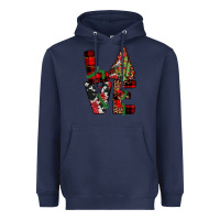 Navy christmas love Heavyweight Hoodie - JahusDesignShop