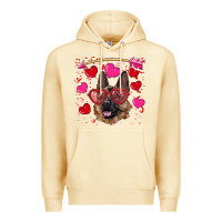Pina Colada valentine's german shepherd Premium Hoodie - RanaPortraitStore