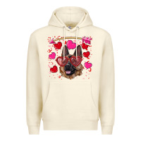 Sandshell valentine's german shepherd Premium Hoodie - RanaPortraitStore