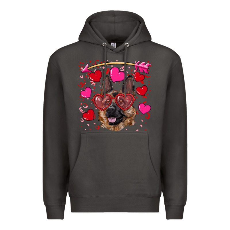 Valentine's German Shepherd Premium Hoodie by RanaPortraitStore | Teevron