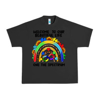 Pigment Black Autism rainbow Urban Heavy Tee - FaDigitalArtStudio