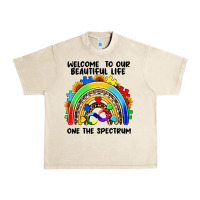 Sandshell Autism rainbow Urban Heavy Tee - FaDigitalArtStudio