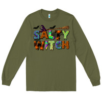 Army Green salty witch Long Sleeve Tee - BundleAndBundleShop