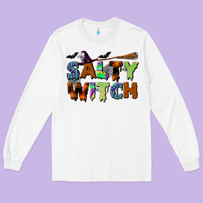 Salty Witch Long Sleeve Tee Designed By Bundleandbundleshop