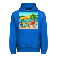 Cobalt summer Urban Hoodie - RanaPortraitStore