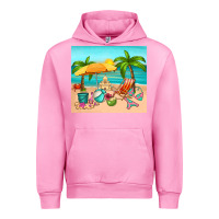 Fuchsia Pink summer Urban Hoodie - RanaPortraitStore
