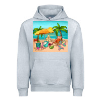 Heather Grey summer Urban Hoodie - RanaPortraitStore