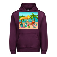 Mauve Wine summer Urban Hoodie - RanaPortraitStore