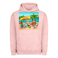 Pigment Salmon summer Urban Hoodie - RanaPortraitStore