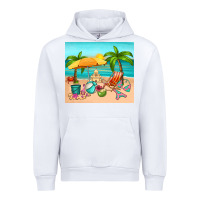 White summer Urban Hoodie - RanaPortraitStore