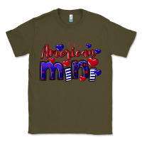 Army Green American Mini  4th of July Classic Tee - CowGirlArtShop