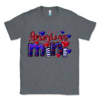 Charcoal Heather American Mini  4th of July Classic Tee - CowGirlArtShop