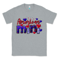 Heather Grey American Mini  4th of July Classic Tee - CowGirlArtShop
