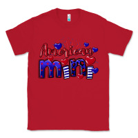 Red American Mini  4th of July Classic Tee - CowGirlArtShop
