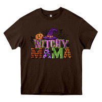 Chocolate Brown witchy mama Heavy Core Tee - CowGirlArtShop
