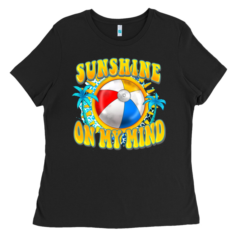 Sunshine On My Mind Ladies Tee by FaDigitalArtStudio | Teevron