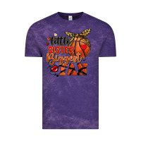 Cloud Purple little sister biggest fan basketball Vintage Tee - FaDigitalArtStudio