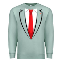 Seafoam halloween trump suit shirt us president easy costume t shirt Premium Sweatshirt - baoMotion