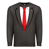 Smoke halloween trump suit shirt us president easy costume t shirt Premium Sweatshirt - baoMotion