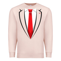 Pale Pink halloween trump suit shirt us president easy costume t shirt Premium Sweatshirt - baoMotion