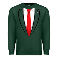 Sports Green halloween trump suit shirt us president easy costume t shirt Premium Sweatshirt - baoMotion