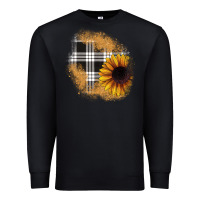Black sunflower christmas patch Premium Sweatshirt - JahusDesignShop