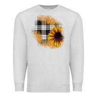 Dove Grey sunflower christmas patch Premium Sweatshirt - JahusDesignShop