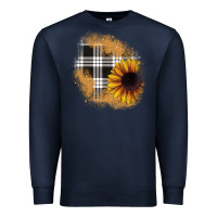 Navy sunflower christmas patch Premium Sweatshirt - JahusDesignShop
