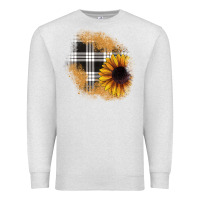 Oatmeal Heather sunflower christmas patch Premium Sweatshirt - JahusDesignShop