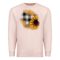 Pale Pink sunflower christmas patch Premium Sweatshirt - JahusDesignShop