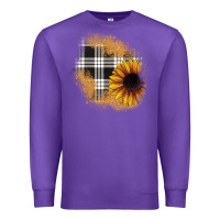 Purple sunflower christmas patch Premium Sweatshirt - JahusDesignShop