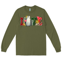 Army Green christmas penguin love Long Sleeve Tee - FaDigitalArtStudio