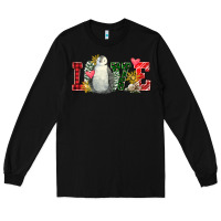 Black christmas penguin love Long Sleeve Tee - FaDigitalArtStudio