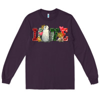 Plum christmas penguin love Long Sleeve Tee - FaDigitalArtStudio