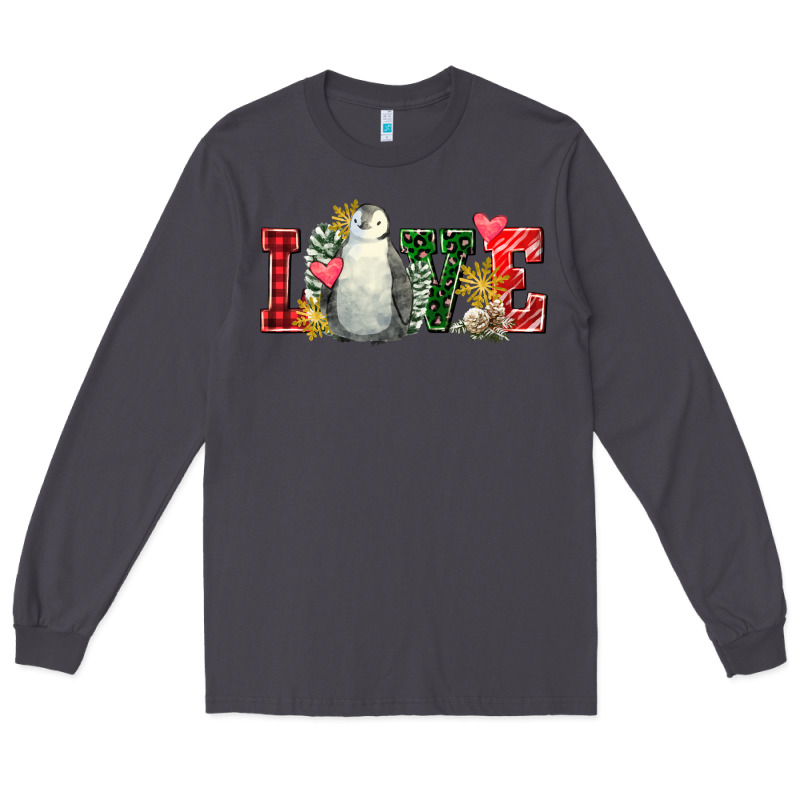 Christmas Penguin Love Long Sleeve Tee by FaDigitalArtStudio | Teevron