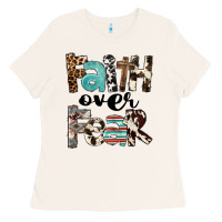 Bone Western Faith Over Fear Ladies Tee - FaDigitalArtStudio