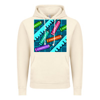 Vintage Artic school pencil seamless pattern Vintage Hoodie - BundleAndBundleShop