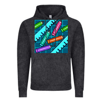 Vintage Black school pencil seamless pattern Vintage Hoodie - BundleAndBundleShop