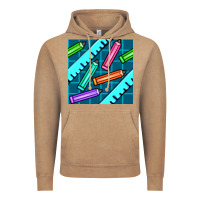 Vintage Coffee school pencil seamless pattern Vintage Hoodie - BundleAndBundleShop