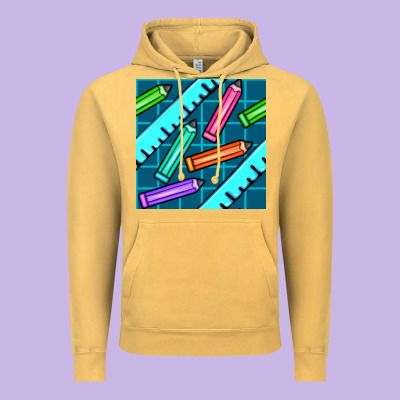 School Pencil Seamless Pattern Vintage Hoodie Designed By Bundleandbundleshop