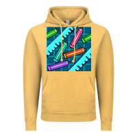 Vintage Mustard school pencil seamless pattern Vintage Hoodie - BundleAndBundleShop