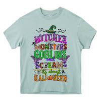 Arona witches monsters goblins and screams its almost halloween Heavy Core Tee - CowGirlArtShop