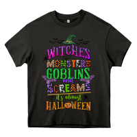 Asphalt witches monsters goblins and screams its almost halloween Heavy Core Tee - CowGirlArtShop