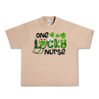 Burro Saint Patricks One Lucky Nurse Urban Heavy Tee - RanaPortraitStore